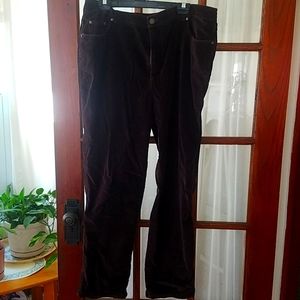 Relativity size 18 velveteen brown pants